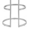 Armen Living Vander 30" Gray Faux Leather and Brushed Stainless Steel Swivel Bar Stool LCVDBABSGR30 - alternate 7